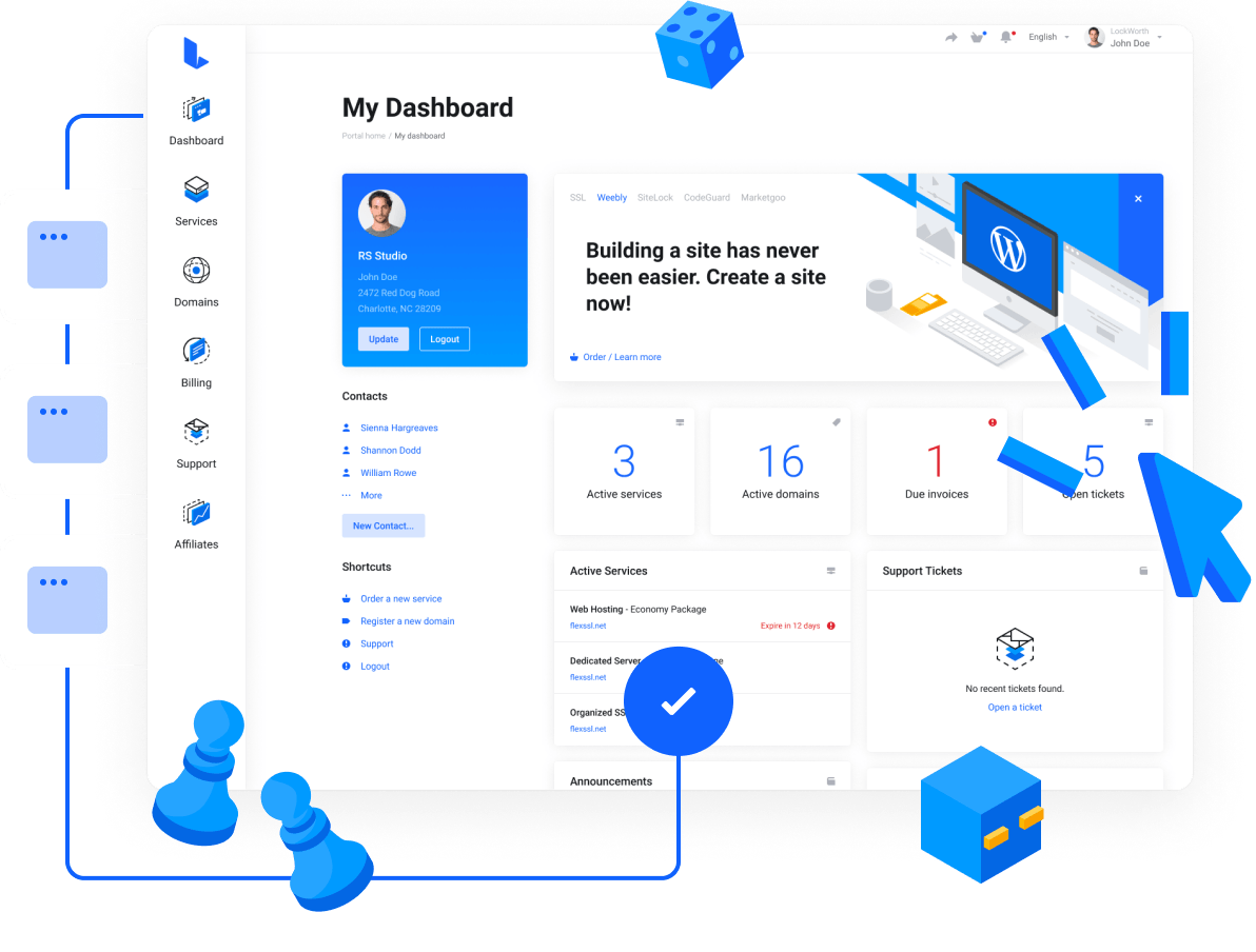 Powerful control panel for easy Game Server management